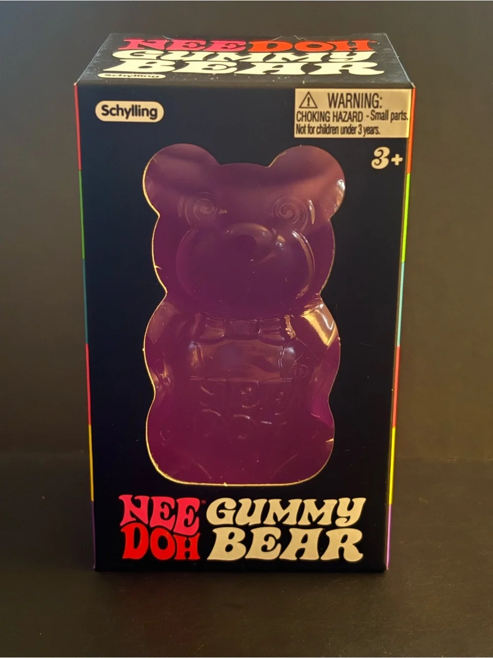 Schylling NeeDoh Gummy Bear Sensory Toy - Purple